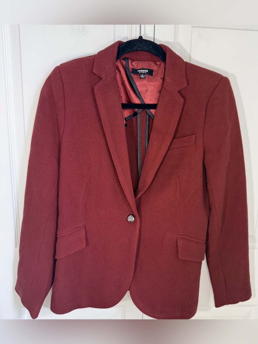 Premise Women's Brick Red Tailored Blazer - Picture 2 of 9